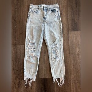 Eunina jeans. Women’s size 7.  Super high rise, mom jeans, crop, Tobi.